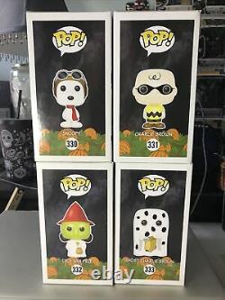 Funko POP PEANUTS HALLOWEEN Ghost Charlie Brown Flying Ace Snoopy Witch Lucy Set