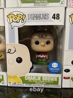 Funko Pop Lot Set Peanuts Snoopy Charlie Brown Lucy Sally Linus Peppermint OLAF