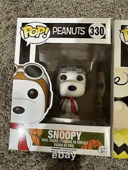 Funko Pop! Peanuts Halloween Ghost Charlie Snoopy Lucy Charlie Brown Set of 4