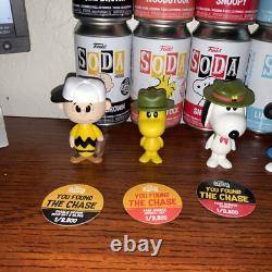 Funko Soda Peanuts Charlie Brown Snoopy Woodstock Lucy Linus & Patty Chase Set +