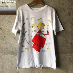 GG371 SNOOPY Snoopy T-shirt Big Print Charlie Brown