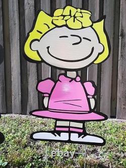 Garden outdoor Charlie Brown and Lucy Combo lawn snoopy yard art decor