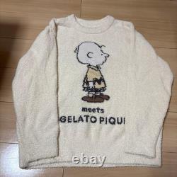 Gelato Pique Snoopy Charlie Brown Unisex Room Wear Set Men's Free Size