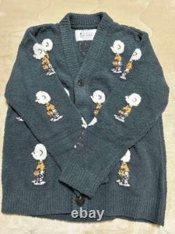 Gelato pique Snoopy Charlie Brown Pattern Fleece V-Neck Cardigan Women