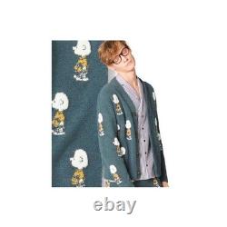 Gelato pique Snoopy Charlie Brown Pattern Fleece V-Neck Cardigan Women