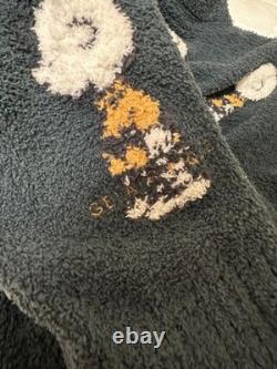 Gelato pique Snoopy Charlie Brown Pattern Fleece V-Neck Cardigan Women