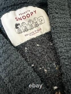 Gelato pique Snoopy Charlie Brown Pattern Fleece V-Neck Cardigan Women