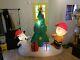 Gemmy 6' Charlie Brown & Snoopy With Christmas Tree Lighted Airblown Inflatable