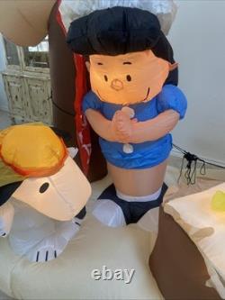 Gemmy Snoopy & Charlie Brown Christmas Play Nativity Scene 6 Feet Tall