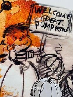 Great Pumpkin, Charlie Brown Official Peanuts LIM Edn Robison Snoopy Print $125