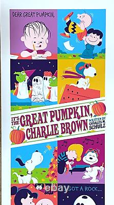 Great Pumpkin Charlie Brown Perillo LIM Edn Peanuts Print Snoopy No Mondo $175