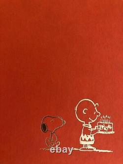 HAPPY BIRTHDAY CHARLIE BROWN 1st Edition Book, Signed With A Drawing of Snoopy