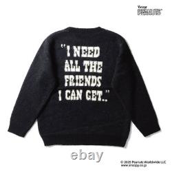 HOUSTON Peanuts Charlie Brown Snoopy Mohair Wool Crewneck Sweater