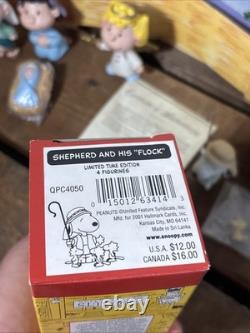 Hallmark 2001 Peanuts Gallery Nativity Set Snoopy Charlie Brown Lucy