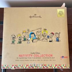 Hallmark 2015 Limited Edition PEANUTS NATIVITY 11pc Charlie Brown Christmas READ