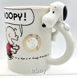 Hallmark 2021 Peanuts Charlie Brown & 3D Sculpted Snoopy Coffee Mug New w Tags