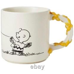 Hallmark Charlie Brown Mug Snoopy Kite Flying NEW F/S