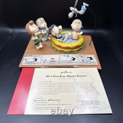 Hallmark Peanuts Gallery He's Your Dog Charlie Brown Retired 2018 Brand New