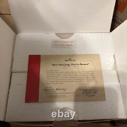 Hallmark Peanuts Gallery He's Your Dog Charlie Brown Retired 2018 Brand New