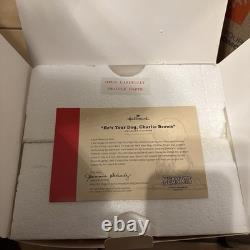 Hallmark Peanuts Gallery He's Your Dog Charlie Brown Retired 2018 Brand New