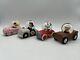 Hallmark Peanuts Gallery Snoopy, Sally, Lucy, Charlie Brown Snow Globes Cars (4)