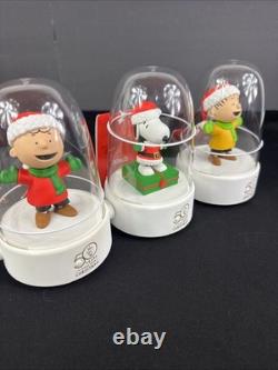 Hallmark Peanuts Happy Tappers 2015 Charlie Brown, Linus, Snoopy Set NOS READ