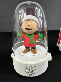 Hallmark Peanuts Happy Tappers 2015 Charlie Brown, Linus, Snoopy Set NOS READ