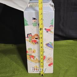 Hallmark Peanuts Sledding Musical Tabletop Figurine Motion Charlie Brown Snoopy
