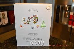 Hallmark Peanuts Sledding Tabletop Animated Snoopy Charlie Brown Lucy NEW