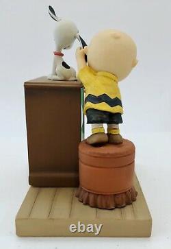 Hallmark Peanuts Snoopy, Charlie Brown Snow Globe Figurine, When Life Gets Fuzzy