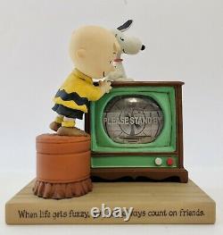Hallmark Peanuts Snoopy, Charlie Brown Snow Globe Figurine, When Life Gets Fuzzy