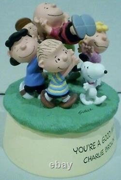 Hallmark Peanuts Snoopy & Gang Youre A Good Man Charlie Brown Musical Figurine