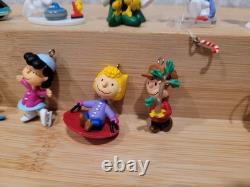 Hallmark Peanuts Winter Fun Snoopy Charlie Brown Lucy Miniature Ornament Lot
