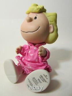 Hallmark Porcelain Jointed PEANUTS dolls Charlie Brown, Linus, Snoopy, Sally