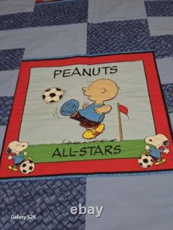 Handmade Custom Charlie Brown And Snoopy Quilt