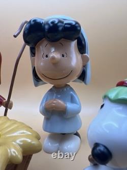 Hawthorne Village Peanuts Christmas Pageant Figurines Charlie Brown Lucy Snoopy