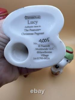 Hawthorne Village Peanuts Christmas Pageant Figurines Charlie Brown Lucy Snoopy