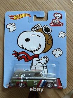 Hot Wheels Premium Pop Culture Peanuts Charlie Brown Snoopy Convoy Custom HTF