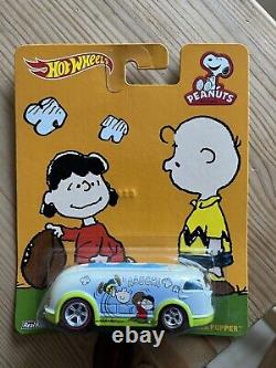 Hot Wheels Premium Pop Culture Peanuts Charlie Brown Snoopy Convoy Custom HTF