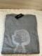 Iceberg Snoopy Charlie Brown T-shirt Gray Embroidered Logo Large Size Ll