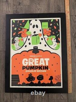 IT'S THE GREAT PUMPKIN CHARLIE BROWN SIGNED 151 Of 280 PEANUTS SNOOPY PRINT 2012