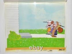 It's Arbor Day Charlie Brown 1976 Original Production Cel Setup Snoopy Peanuts