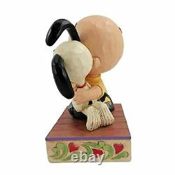 Jim Shore Peanuts Charlie Brown Hugging Snoopy Figurine 4.5 Statue