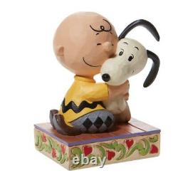 Jim Shore Peanuts Charlie Brown Snoopy Hugging Figurine 6007936