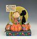 Jim Shore Peanuts Charlie Brown Welcome Great Pumpkin Figurine Mint Condition D2