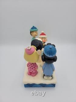 Jim Shore Peanuts Gang Making Snowman Snoopy Charlie Brown Winter Fun 6013040
