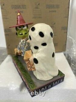 Jim Shore Peanuts Halloween Charlie Brown Ghost Lucy Witch I GOT A ROCK 6002775