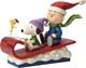 Jim Shore Peanuts Snoopy Charlie Brown Snow Day 4052726 Statue Rare New