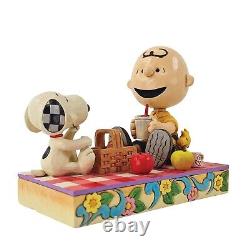 Jim Shore × Peanuts Snoopy & Charlie Brown & Woodstock figure Picnic Japan New