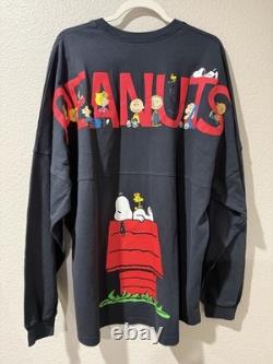 Knott's Berry Farm Unisex Size XL Black & Red Peanuts Snoopy Charlie Brown NWT